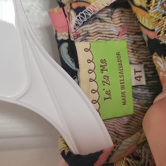 Adorable Le' Za Me girls 4T multi colored dress. - Picture 6 of 8